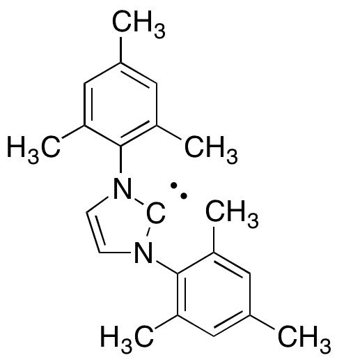 1,3-Bis(2,4,6-trimethylphenyl)-1,3-dihydro-2H-imidazol-2-ylidene - Chemical structure and product image