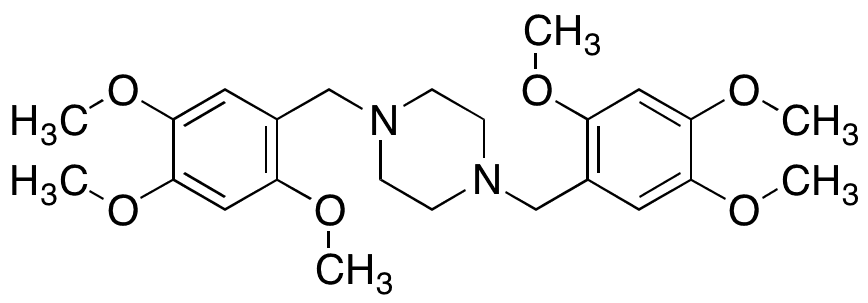 1,4-Bis(2,4,5-trimethoxybenzyl)piperazine - Chemical structure and product image
