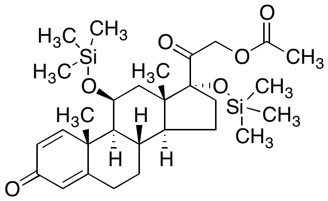 11,17-O-Bistrimethylsilyl Prednisolone 22-O-Acetate - Chemical structure and product image