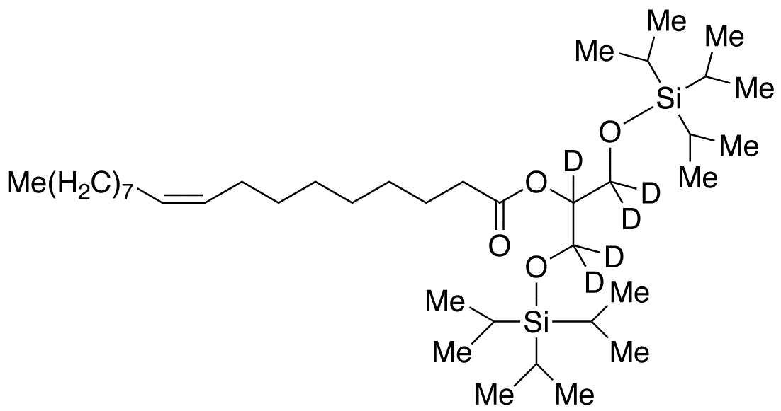 1,3-O-Bis(triisopropylsilyl) 2-Oleoyl Glycerol-d5 - Chemical structure and product image