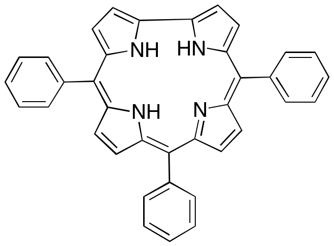 5,10,15-Triphenylcorrole - Chemical structure and product image