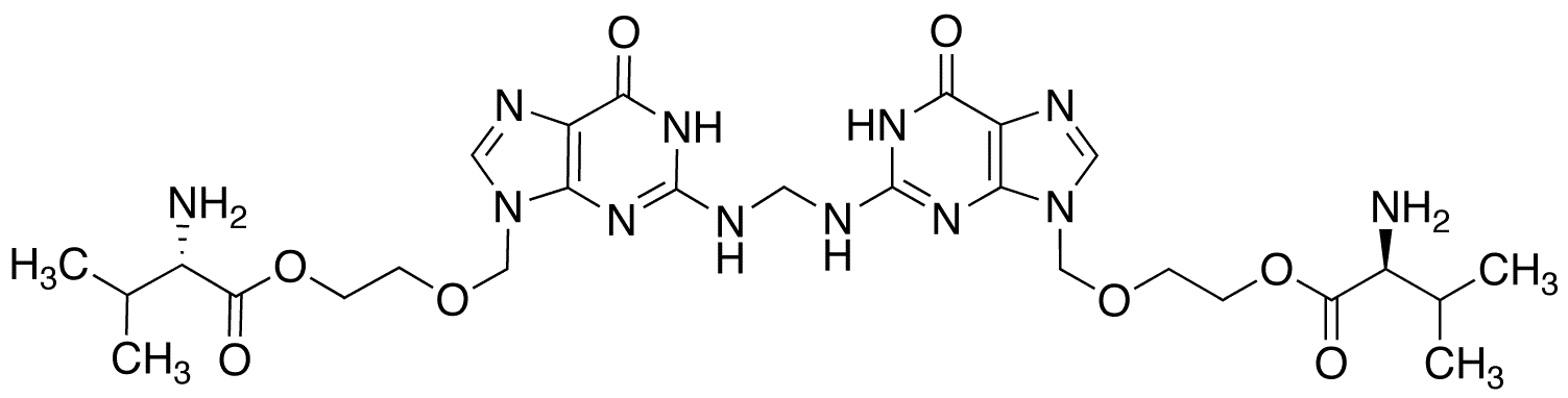 Bis Valacyclovir (~90%) - Chemical structure and product image