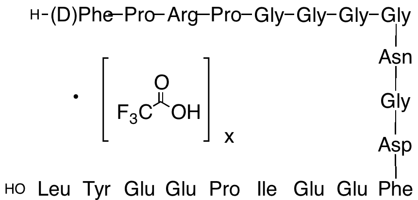 Bivalirudin Trifluoroacetic Acid Salt - Chemical structure and product image