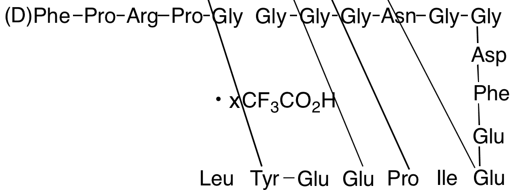 Bivalirudin Plus-Gly Fragment Trifluoroacetic Acid Salt (Impurity) - Chemical structure and product image