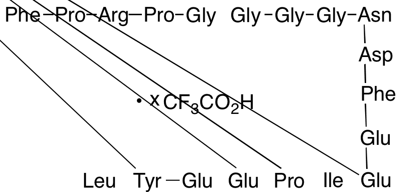 Bivalirudin Des-Gly Fragment Trifluoroacetic Acid Salt (Impurity) - Chemical structure and product image