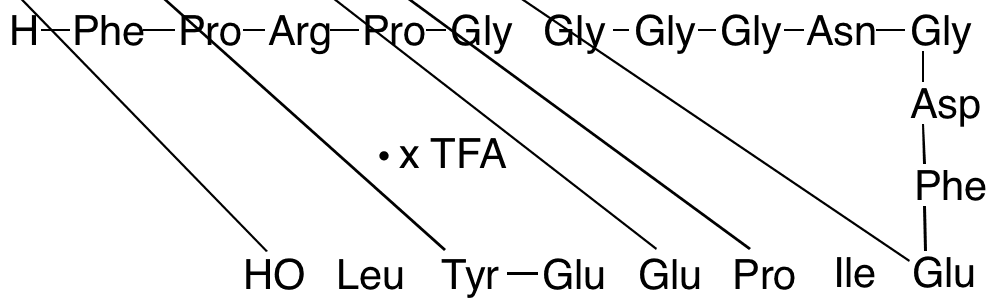 des-(Glu13)-Bivalirudin TFA Salt - Chemical structure and product image