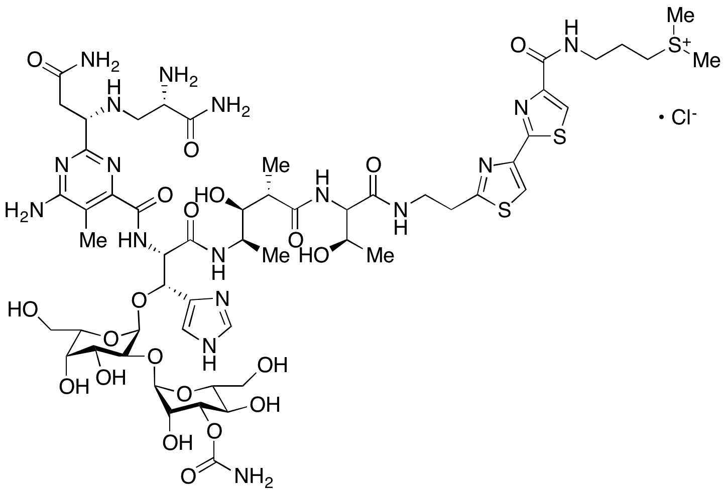Bleomycin A2 Chloride - Chemical structure and product image