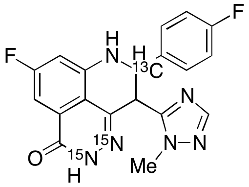 BMN 673-13C,15N2 - Chemical structure and product image