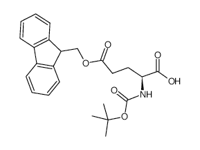 Boc-glu(ofm)-oh - Chemical structure and product image