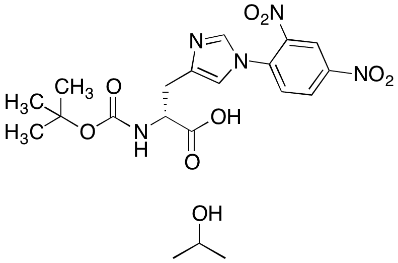 Boc-d-His(dnp)-OH with 2-Propanol (1:1) - Chemical structure and product image