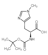 Boc-his(1-me)-oh - Chemical structure and product image