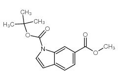 N-Boc-1h-indole-6-carboxylic acid methyl ester - Chemical structure and product image