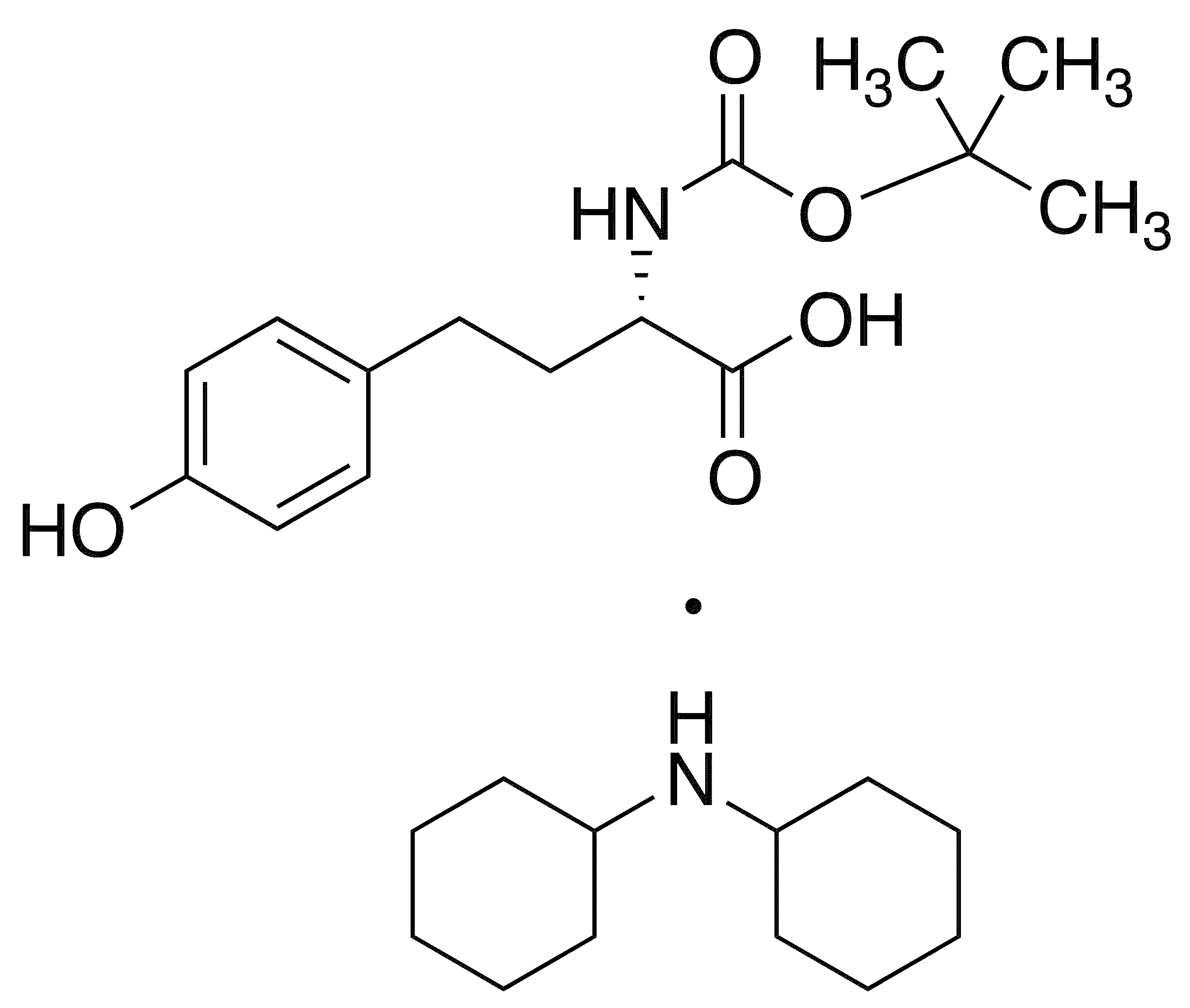 Boc-L-htyr-oh dcha - Chemical structure and product image