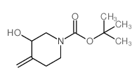 1-Boc-3-hydroxy-4-methylenepiperidine - Chemical structure and product image