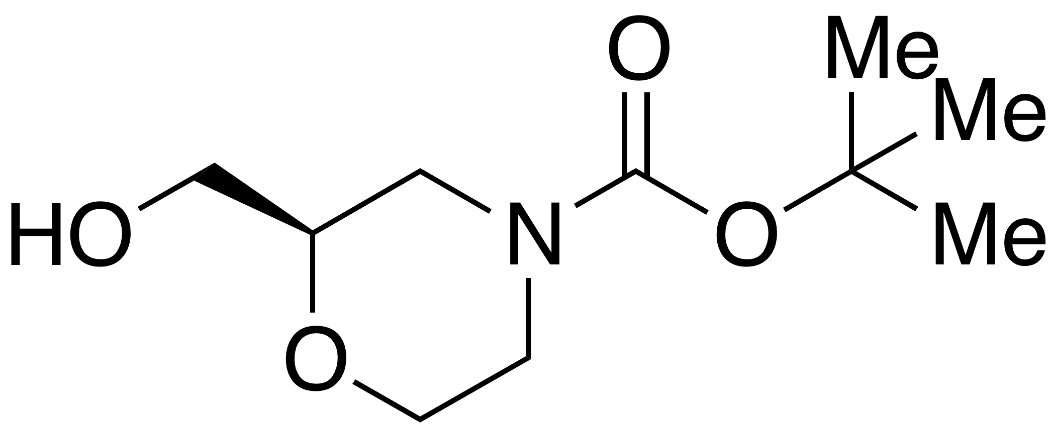 (R)-N-Boc-2-hydroxymethylmorpholine - Chemical structure and product image