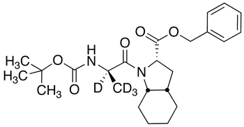 N-(N-tert-Boc-alanoyl)-L-(2S,3aS,7aS)-octahydro-indole-2-carboxylic Acid-d4 Benzyl Ester - Chemical structure and product image