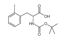 Boc-2-iodo-D-phenylalanine - Chemical structure and product image