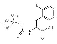 Boc-2-iodo-L-phenylalanine - Chemical structure and product image