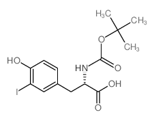 Boc-3-iodo-l-tyrosine - Chemical structure and product image