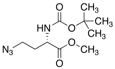 (2S)-N-Boc-2-amino-4-azido-butanoic Acid Methyl Ester - Chemical structure and product image