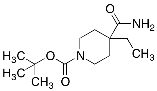 1-Boc-4-ethylpiperidine-4-carboxamide - Chemical structure and product image