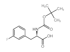 Boc-3-fluoro-d-phenylalanine - Chemical structure and product image