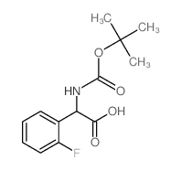 N-BOC-(2-Fluorophenyl)glycine - Chemical structure and product image