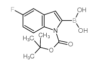 1-BOC-5-fluoroindole-2-boronic acid - Chemical structure and product image