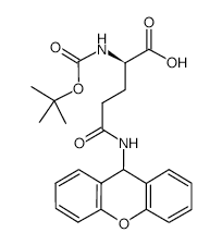 Boc-d-gln(xan)-oh - Chemical structure and product image