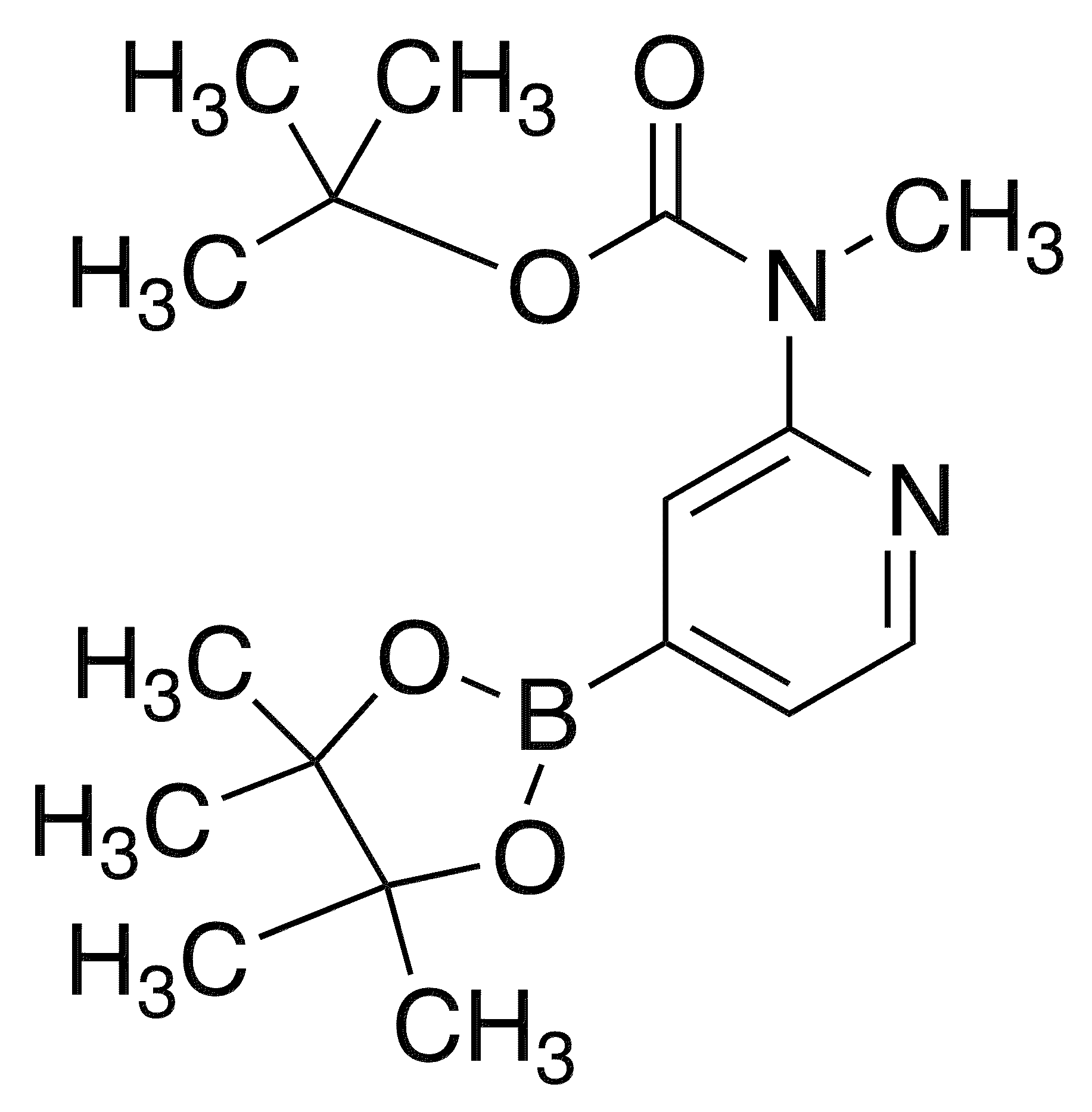 2-(Boc-methylamino)pyridine-4-boronic acid pinacol ester - Chemical structure and product image