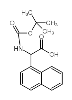 (N-BOC-Amino)(naphthalen-1-yl)acetic acid - Chemical structure and product image
