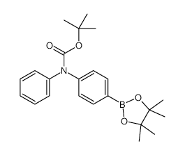 4-(N-BOC-N-phenylamino)phenylboronic acid, pinacol ester - Chemical structure and product image