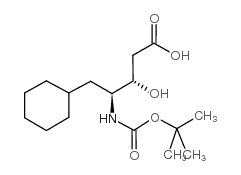 Boc-(3S,4S)-4-amino-3-hydroxy-5-cyclohexylpentanoic Acid - Chemical structure and product image