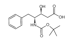 Boc-(3S,4S)-4-amino-3-hydroxy-5-phenylpentanoic Acid - Chemical structure and product image