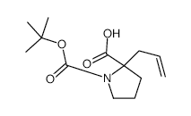 Boc-(S)-alpha-allylproline - Chemical structure and product image