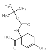 1-(Boc-amino)-4-methyl-cyclohex-3-ene-1-carboxylic Acid - Chemical structure and product image