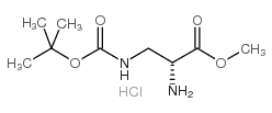 3-(N-Boc-Amino)-D-alanine Methyl Ester - Chemical structure and product image