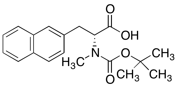 Boc-N-methyl-2-naphthylalanine - Chemical structure and product image