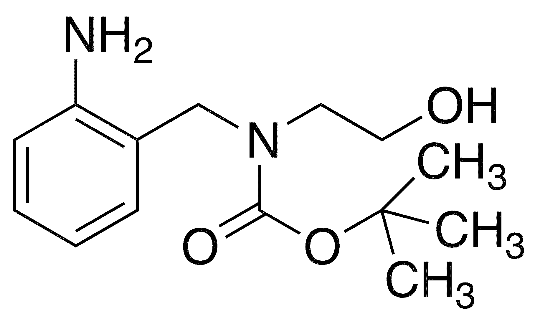 N-Boc-N-(2-aminobenzyl)-2-hydroxyethylamine - Chemical structure and product image