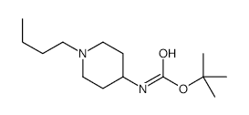 4-(N-Boc-amino)-1-butylpiperidine - Chemical structure and product image