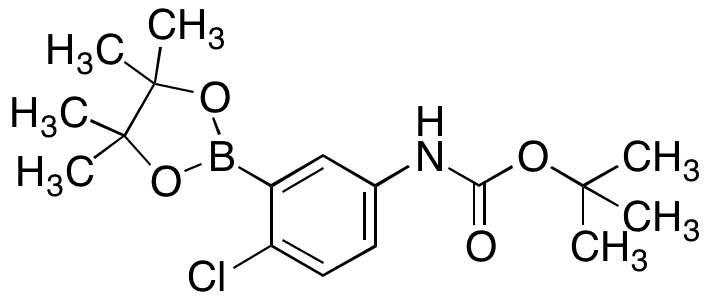 5-Boc-amino-2-chlorophenylboronic Acid Pinacol Ester - Chemical structure and product image