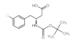 Boc-(S)-3-amino-4-(3-chloro-phenyl)-butyric Acid - Chemical structure and product image