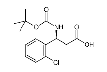 Boc-(S)-3-amino-3-(2-chlorophenyl)propionic Acid - Chemical structure and product image