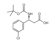 Boc-(S)-3-amino-3-(3-chlorophenyl)propionic Acid - Chemical structure and product image