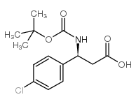 Boc-(S)-3-amino-3-(4-chlorophenyl)propionic Acid - Chemical structure and product image