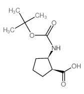 (1S,2R)-2-(Boc-amino)cyclopentanecarboxylic Acid - Chemical structure and product image
