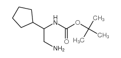 2-N-Boc-amino-2-cyclopentyl-ethylamine - Chemical structure and product image