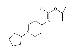 4-(Boc-amino)-1-cyclopentylpiperidine - Chemical structure and product image