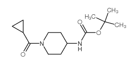 4-(Boc-amino)-1-(cyclopropylcarbonyl)piperidine - Chemical structure and product image
