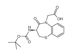 3(S)-Boc-amino-2,3-dihydro-4-oxo-1,5-benzothiazepine-5(2h)-acetic Acid - Chemical structure and product image